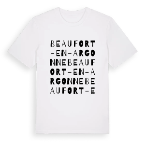 Beaufort-en-Argonne ordlek t-shirt – ekologisk bomull t-shirt från Pinshirt