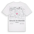 Beaulieu-en-Argonne karta t-shirt
