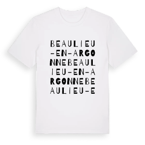 Beaulieu-en-Argonne ordlek t-shirt – ekologisk bomull t-shirt från Pinshirt