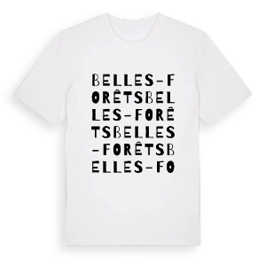 Belles-Forêts ordlek t-shirt – ekologisk bomull t-shirt från Pinshirt