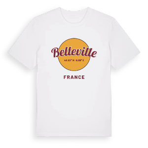 Belleville cirkel t-shirt – ekologisk bomull t-shirt från Pinshirt