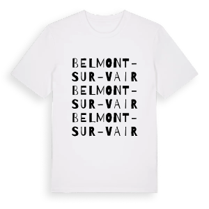 Belmont-sur-Vair ordlek t-shirt – ekologisk bomull t-shirt från Pinshirt