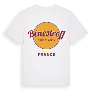 Bénestroff cirkel t-shirt – ekologisk bomull t-shirt från Pinshirt