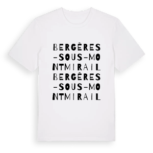 Bergères-sous-Montmirail ordlek t-shirt – ekologisk bomull t-shirt från Pinshirt