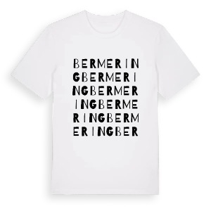 Bermering ordlek t-shirt – ekologisk bomull t-shirt från Pinshirt