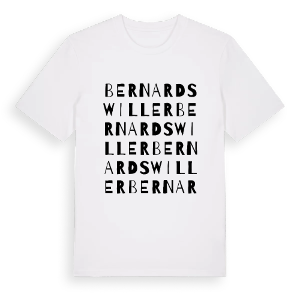 Bernardswiller ordlek t-shirt – ekologisk bomull t-shirt från Pinshirt