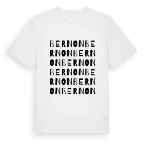 Bernon ordlek t-shirt – ekologisk bomull t-shirt från Pinshirt
