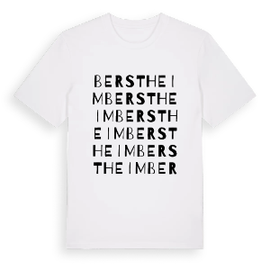 Berstheim ordlek t-shirt – ekologisk bomull t-shirt från Pinshirt