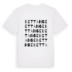 Bettange ordlek t-shirt – ekologisk bomull t-shirt från Pinshirt