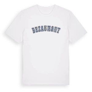 Bezaumont college t-shirt – ekologisk bomull t-shirt från Pinshirt