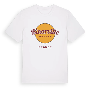 Binarville cirkel t-shirt – ekologisk bomull t-shirt från Pinshirt