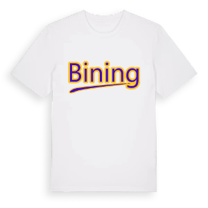 Bining baseball t-shirt – ekologisk bomull t-shirt från Pinshirt