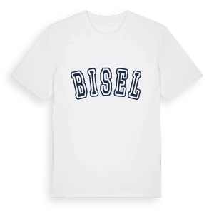 Bisel college t-shirt – ekologisk bomull t-shirt från Pinshirt