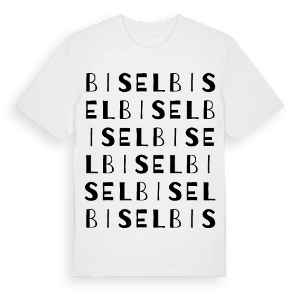 Bisel ordlek t-shirt – ekologisk bomull t-shirt från Pinshirt