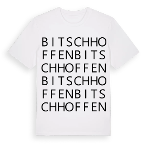 Bitschhoffen ordlek t-shirt – ekologisk bomull t-shirt från Pinshirt