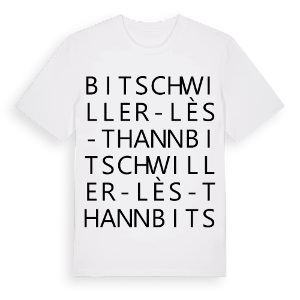 Bitschwiller-lès-Thann ordlek t-shirt – ekologisk bomull t-shirt från Pinshirt