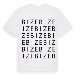 Bize ordlek t-shirt – ekologisk bomull t-shirt från Pinshirt