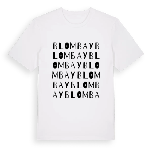 Blombay ordlek t-shirt – ekologisk bomull t-shirt från Pinshirt