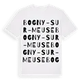 Bogny-sur-Meuse ordlek t-shirt