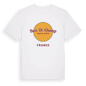 Bois-de-Champ cirkel t-shirt – ekologisk bomull t-shirt från Pinshirt