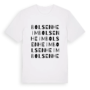 Bolsenheim ordlek t-shirt – ekologisk bomull t-shirt från Pinshirt