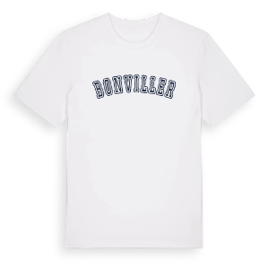 Bonviller college t-shirt – ekologisk bomull t-shirt från Pinshirt