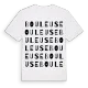 Bouleuse ordlek t-shirt