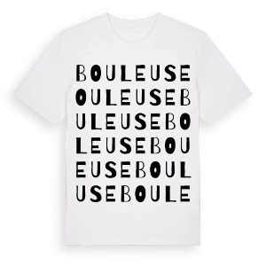 Bouleuse ordlek t-shirt – ekologisk bomull t-shirt från Pinshirt