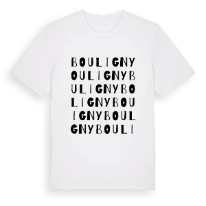 Bouligny ordlek t-shirt – ekologisk bomull t-shirt från Pinshirt
