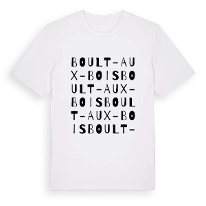 Boult-aux-Bois ordlek t-shirt – ekologisk bomull t-shirt från Pinshirt