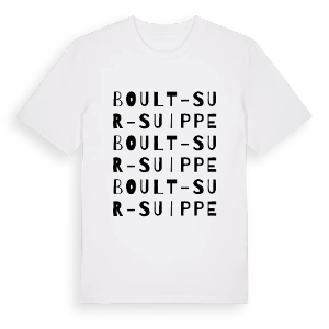 Boult-sur-Suippe ordlek t-shirt – ekologisk bomull t-shirt från Pinshirt
