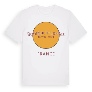 Bourbach-le-Bas cirkel t-shirt – ekologisk bomull t-shirt från Pinshirt