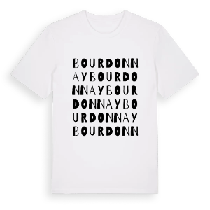Bourdonnay ordlek t-shirt – ekologisk bomull t-shirt från Pinshirt