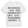 Bourdons-sur-Rognon ordlek t-shirt
