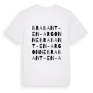 Brabant-en-Argonne ordlek t-shirt – ekologisk bomull t-shirt från Pinshirt