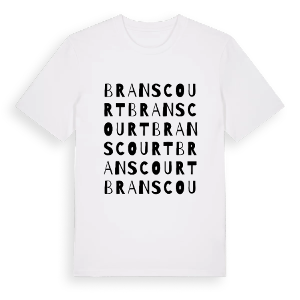 Branscourt ordlek t-shirt – ekologisk bomull t-shirt från Pinshirt