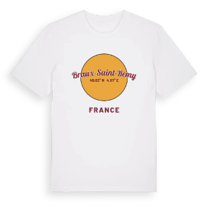Braux-Saint-Remy cirkel t-shirt – ekologisk bomull t-shirt från Pinshirt