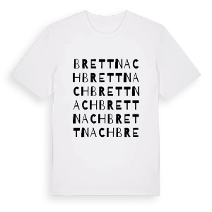 Brettnach ordlek t-shirt – ekologisk bomull t-shirt från Pinshirt