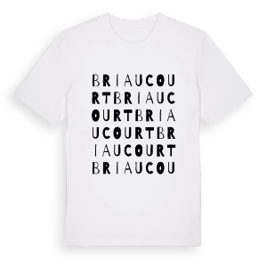 Briaucourt ordlek t-shirt – ekologisk bomull t-shirt från Pinshirt