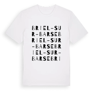 Briel-sur-Barse ordlek t-shirt – ekologisk bomull t-shirt från Pinshirt