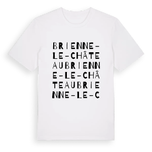 Brienne-le-Château ordlek t-shirt – ekologisk bomull t-shirt från Pinshirt