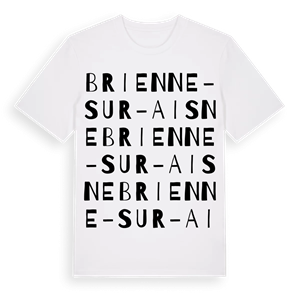 Brienne-sur-Aisne ordlek t-shirt – ekologisk bomull t-shirt från Pinshirt
