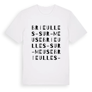 Brieulles-sur-Meuse ordlek t-shirt – ekologisk bomull t-shirt från Pinshirt