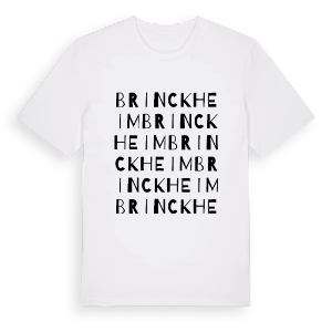 Brinckheim ordlek t-shirt – ekologisk bomull t-shirt från Pinshirt