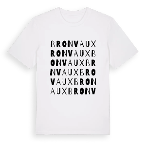 Bronvaux ordlek t-shirt – ekologisk bomull t-shirt från Pinshirt
