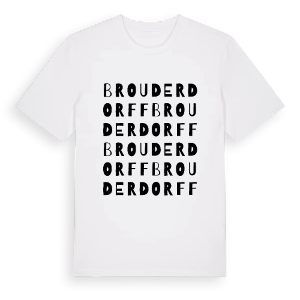 Brouderdorff ordlek t-shirt – ekologisk bomull t-shirt från Pinshirt