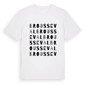 Brousseval ordlek t-shirt – ekologisk bomull t-shirt från Pinshirt