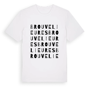 Brouvelieures ordlek t-shirt – ekologisk bomull t-shirt från Pinshirt
