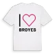 Jag älskar Broyes t-shirt stort tryck