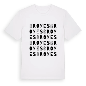 Broyes ordlek t-shirt – ekologisk bomull t-shirt från Pinshirt